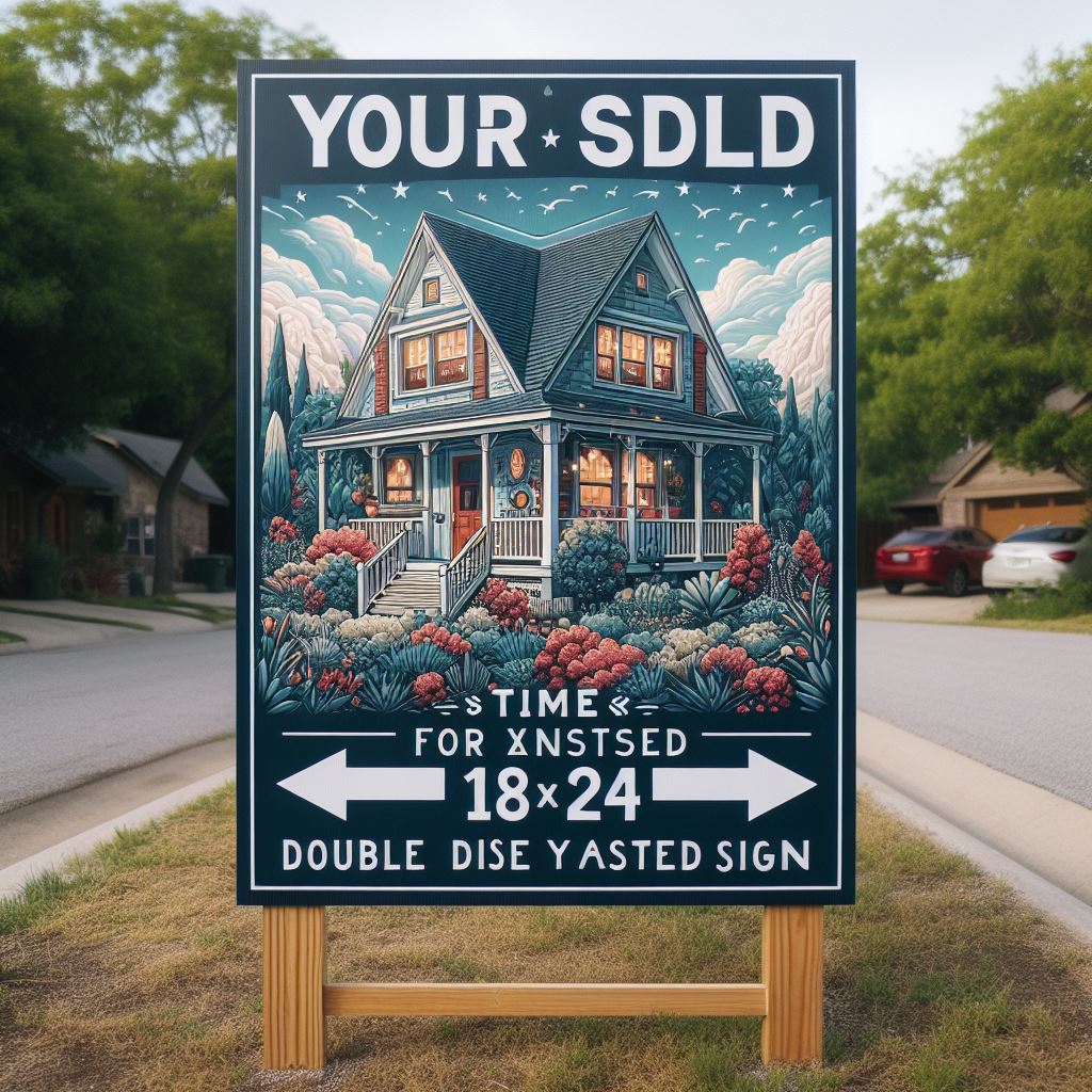 Double Sided Yard Sign 18×24